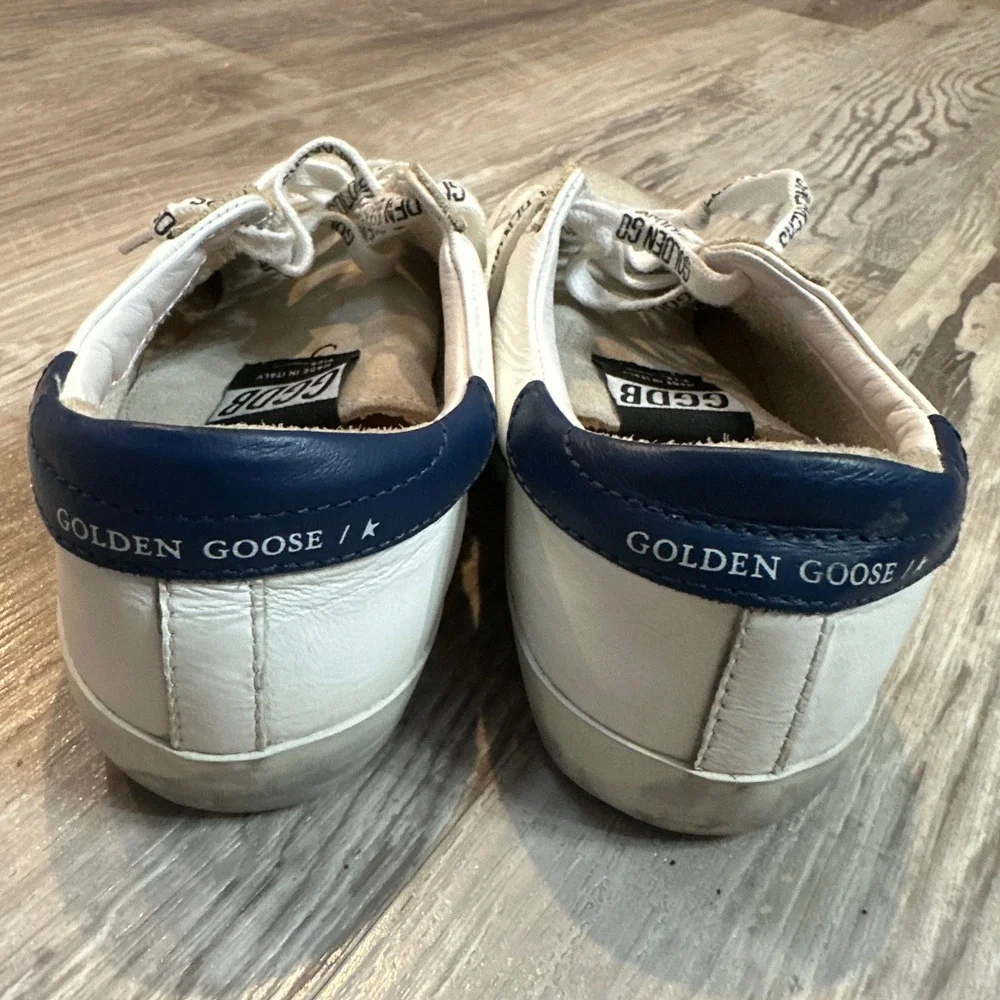 Golden Goose Super Star Low Top Sneakers White Leather Star Logo‎ Women 34
